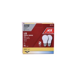 Ace General Purpose A55 Warm White LED Bulb Pack of 2